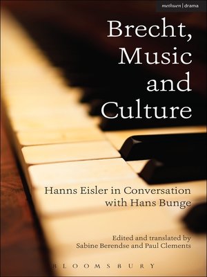cover image of Brecht, Music and Culture